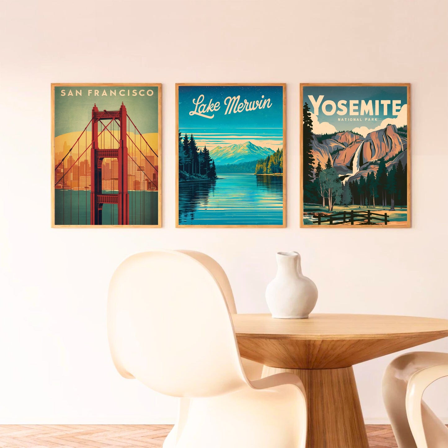 Lake Merwin Vintage Travel Poster - Explore the Beauty of Lake in Washington