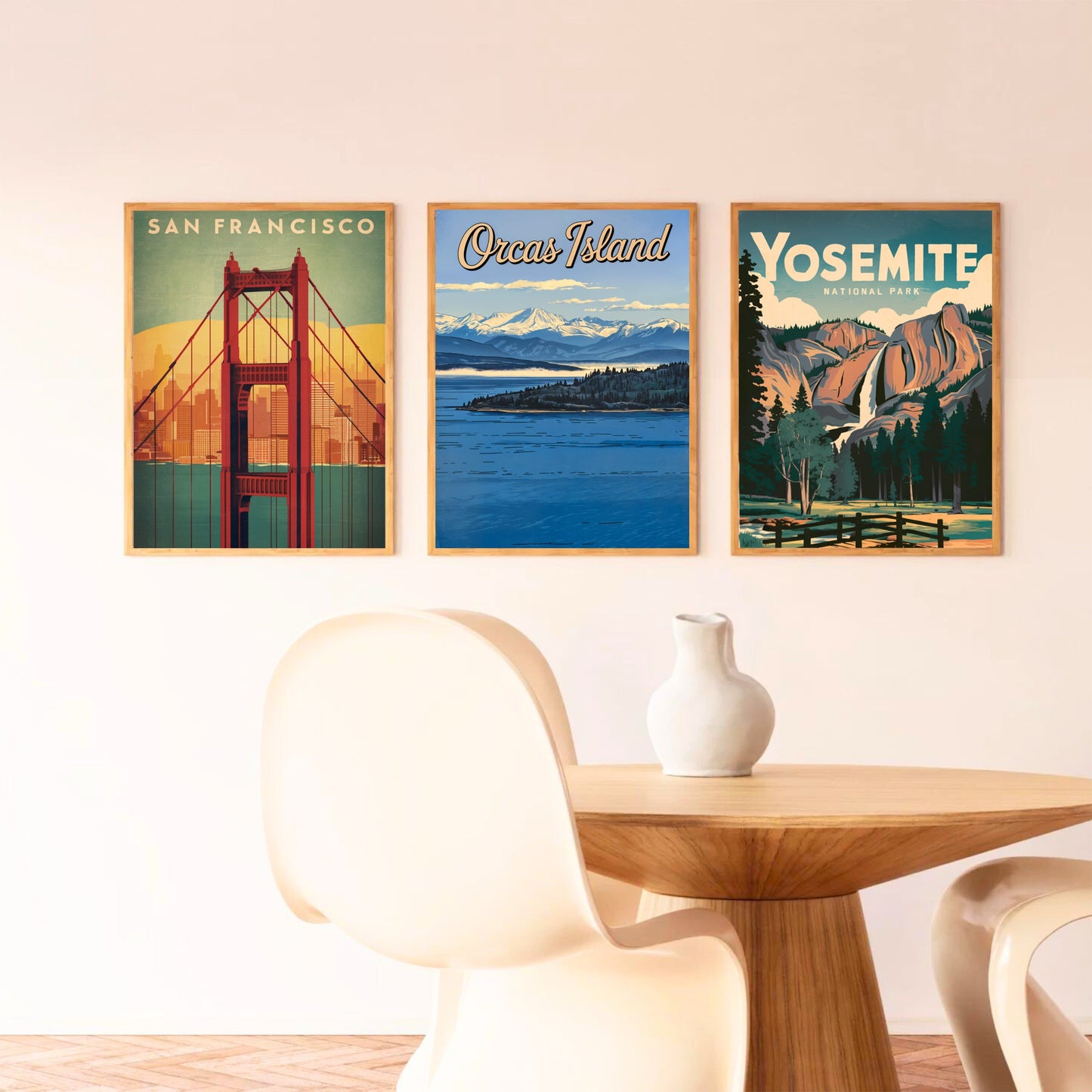 Orcas Island Vintage Travel Poster - Eastsound Charm