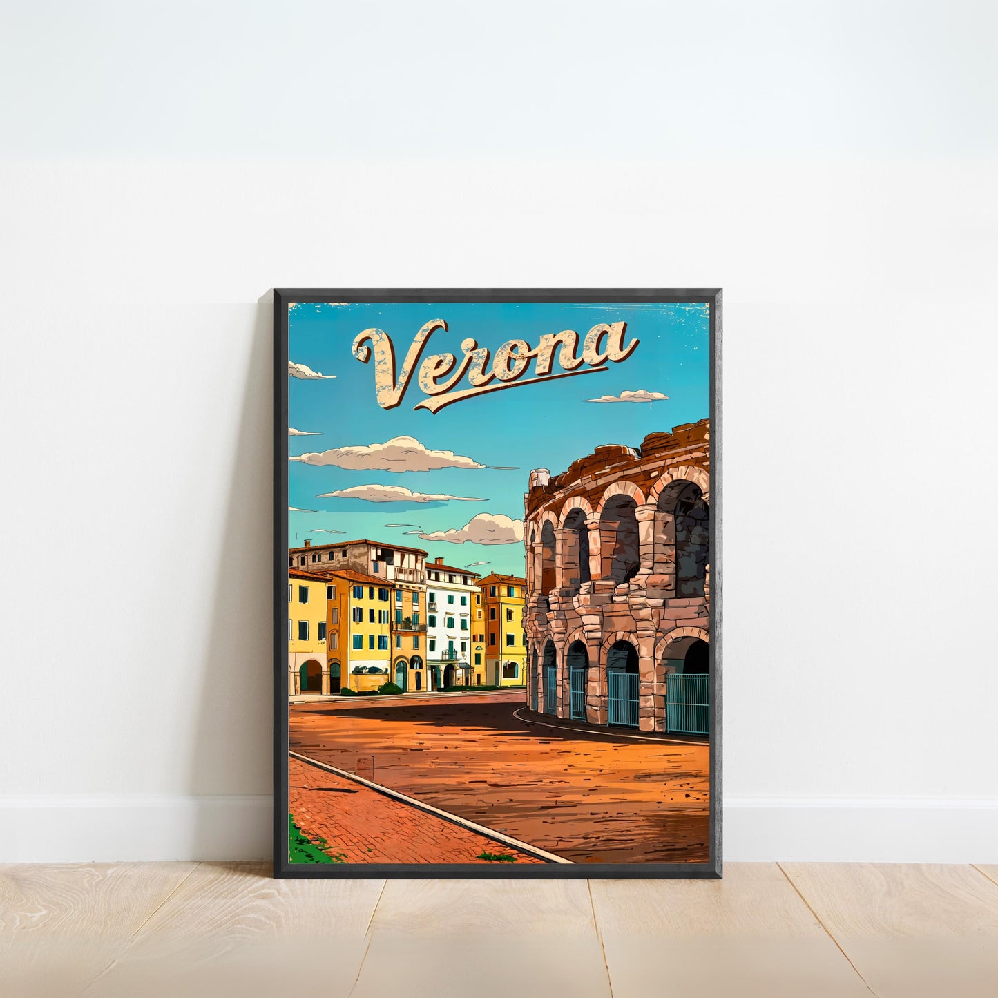 Verona, Italy Vintage Travel Poster - Discover the Magic of Verona