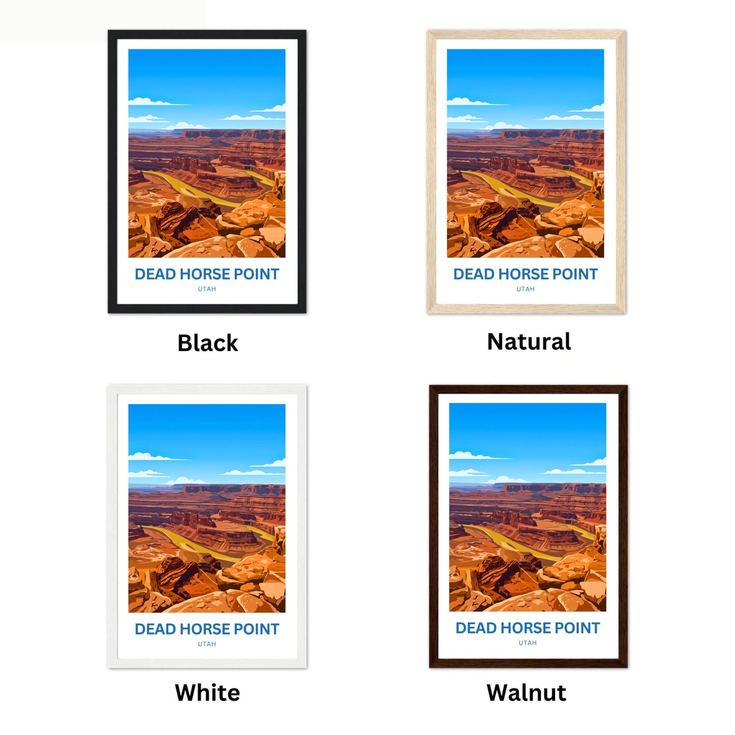 Dead Horse Point Travel Poster - Captivating Canyon View