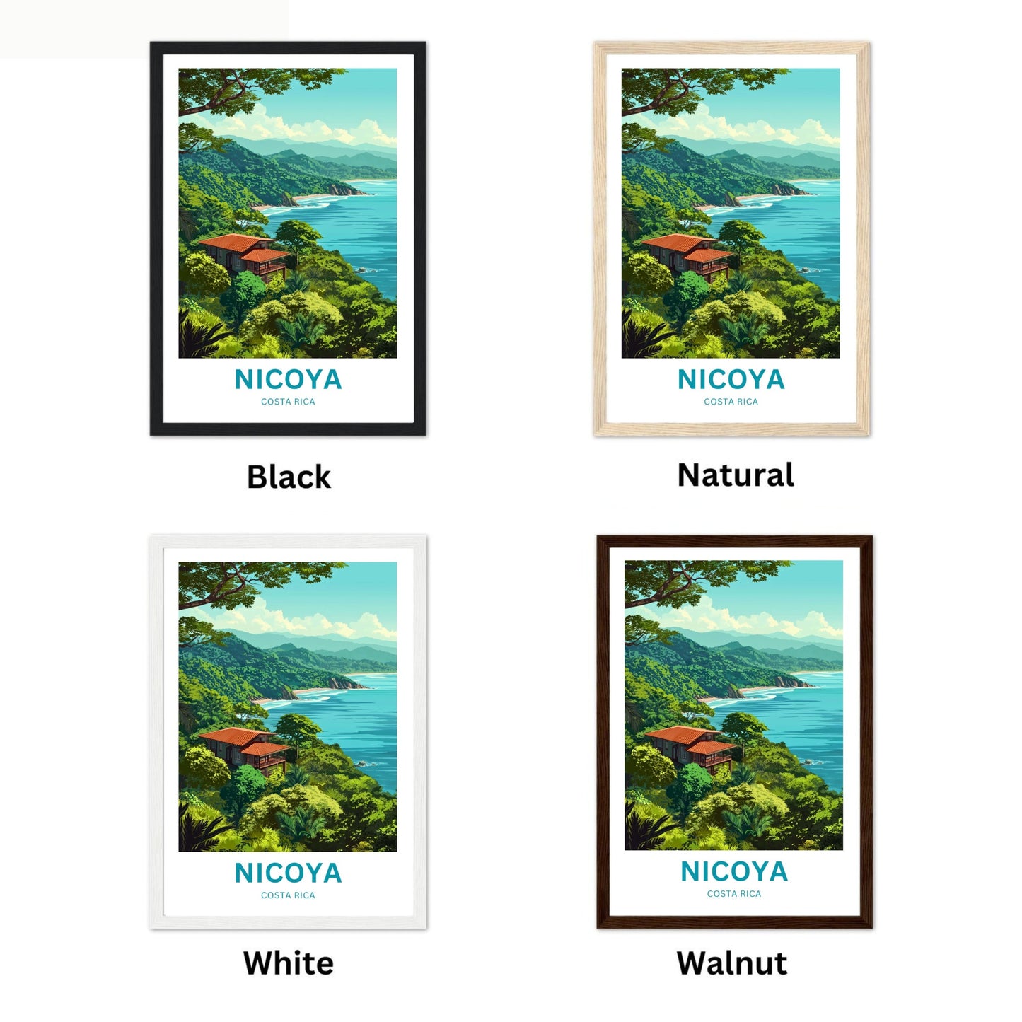 Nicoya, Costa Rica Travel Poster - Coastal Blessing
