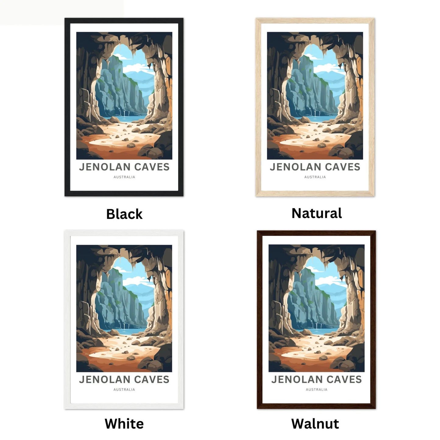 Jenolan Caves Travel Poster