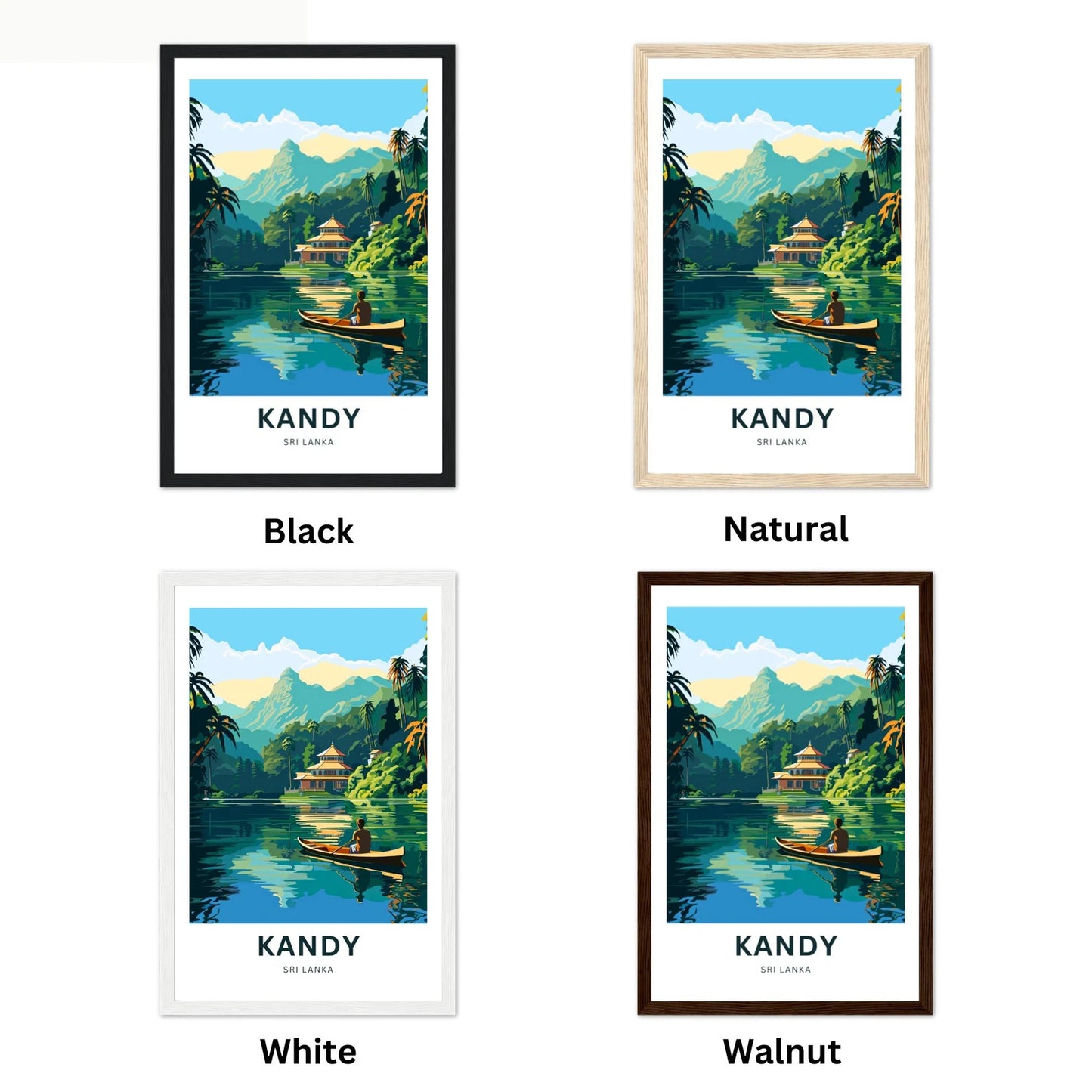 Kandy Travel Poster