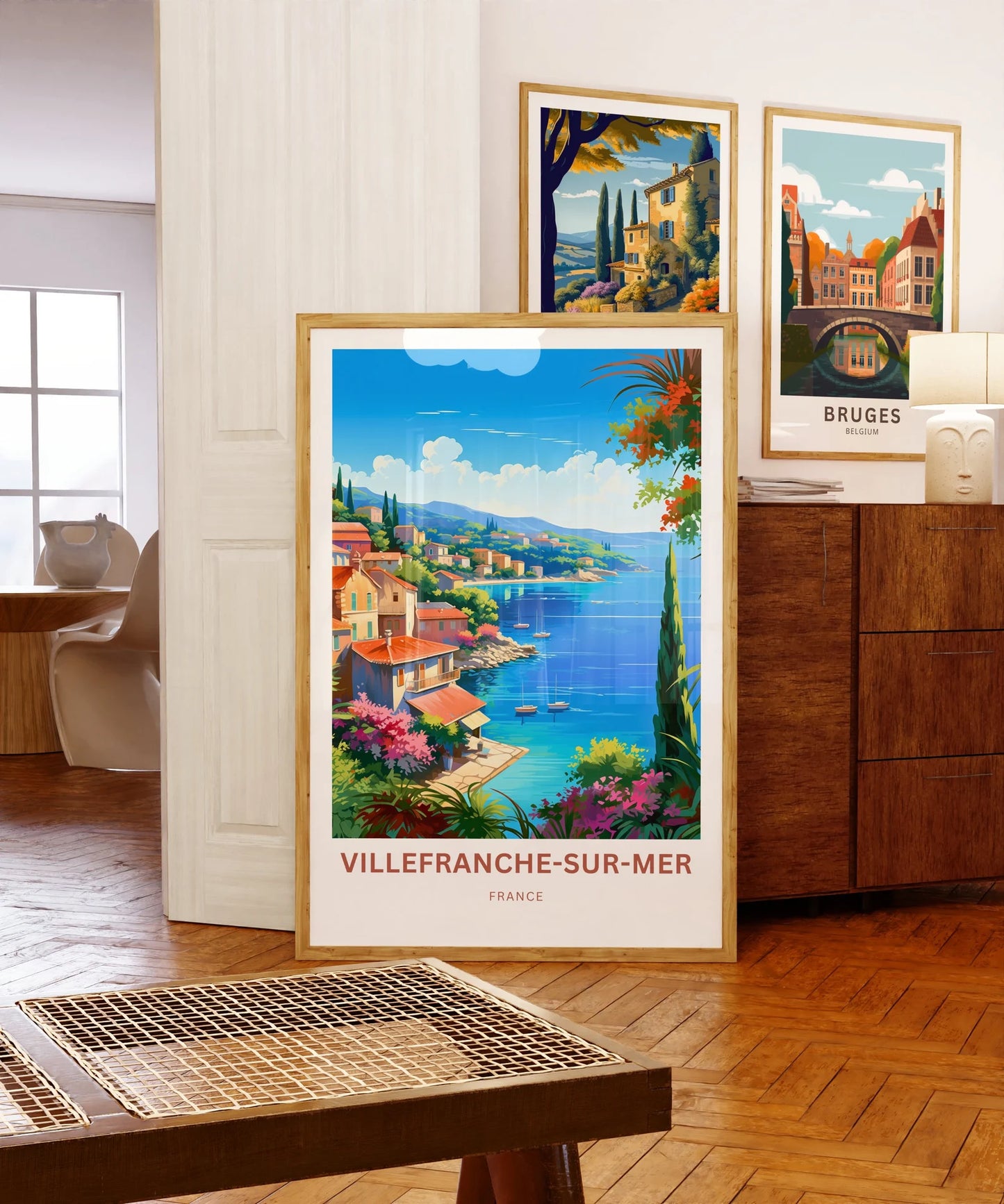 Villefranche-sur-Mer Travel Poster - Serenity by the Sea