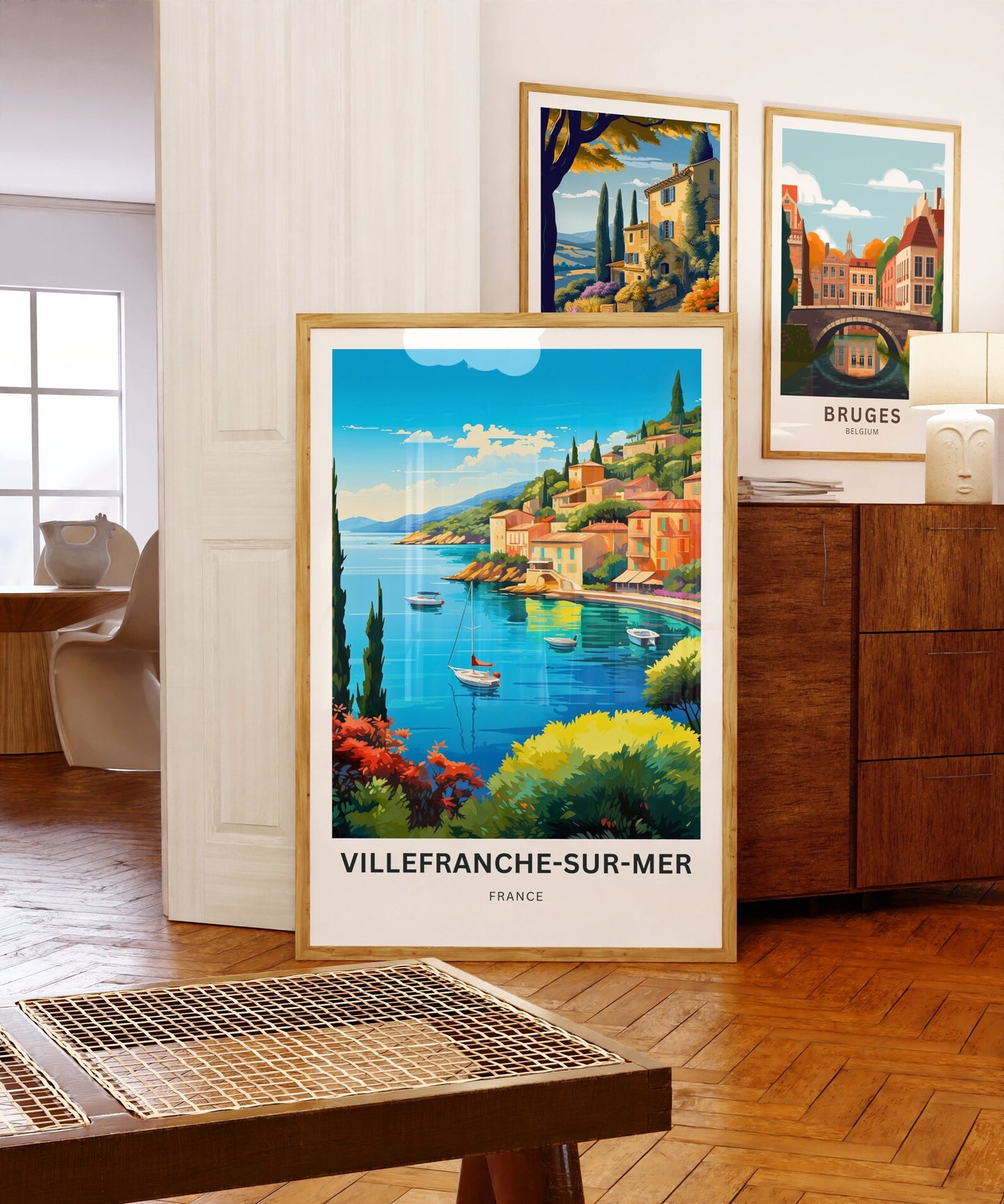 Villefranche-sur-Mer Travel Poster - Riviera’s Hidden Gem