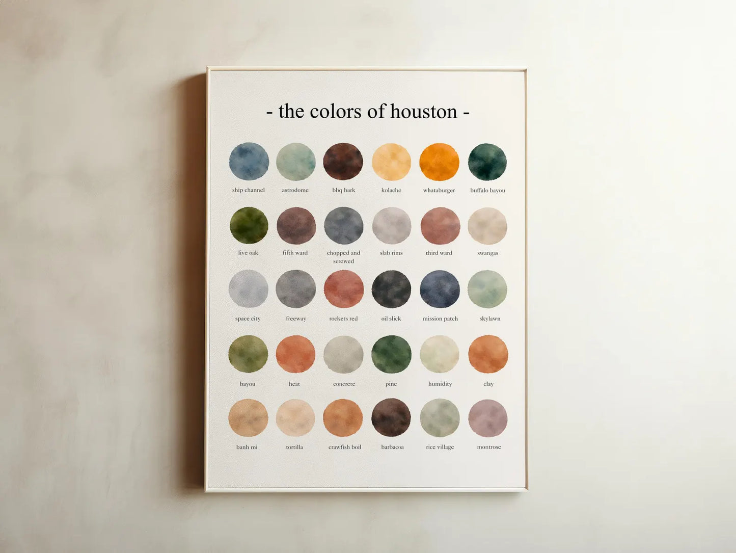 The Colors of Houston – Watercolor