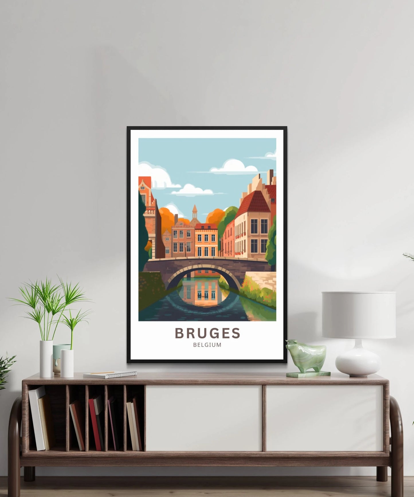Bruges Belgium Travel Poster