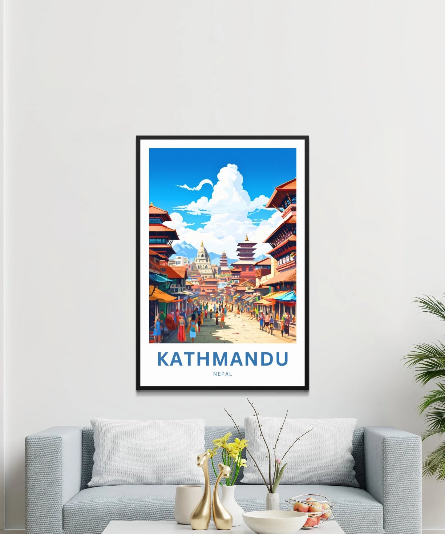 Kathmandu Travel Poster