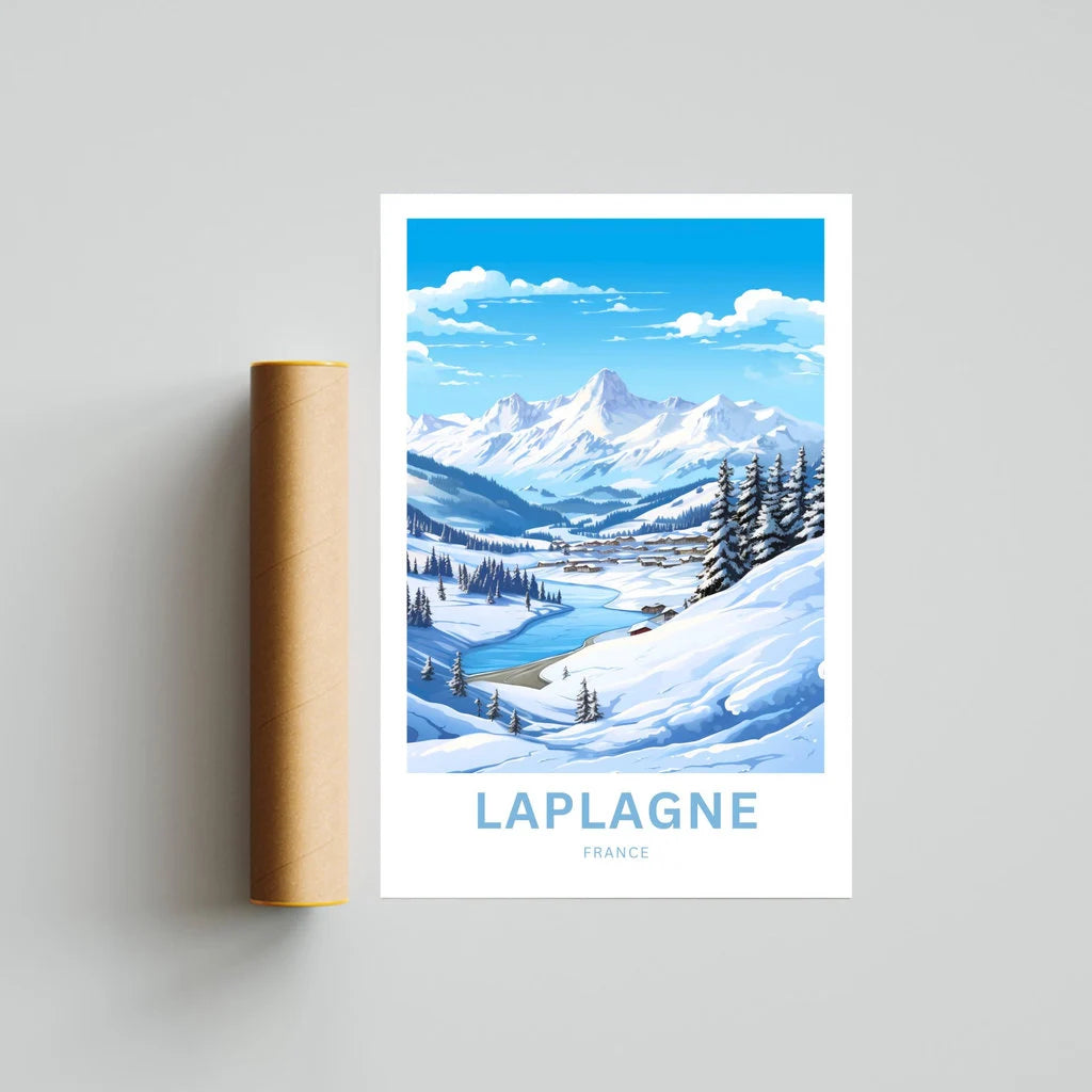 La Plagne Travel Poster