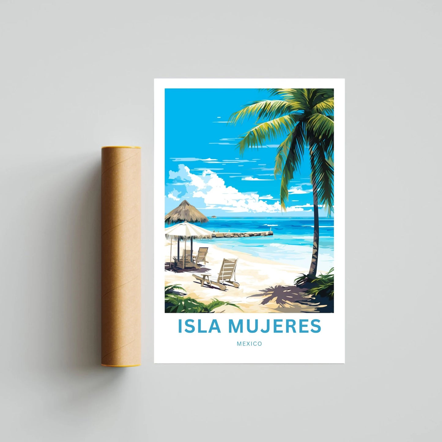 Isla Mujeres Travel Poster