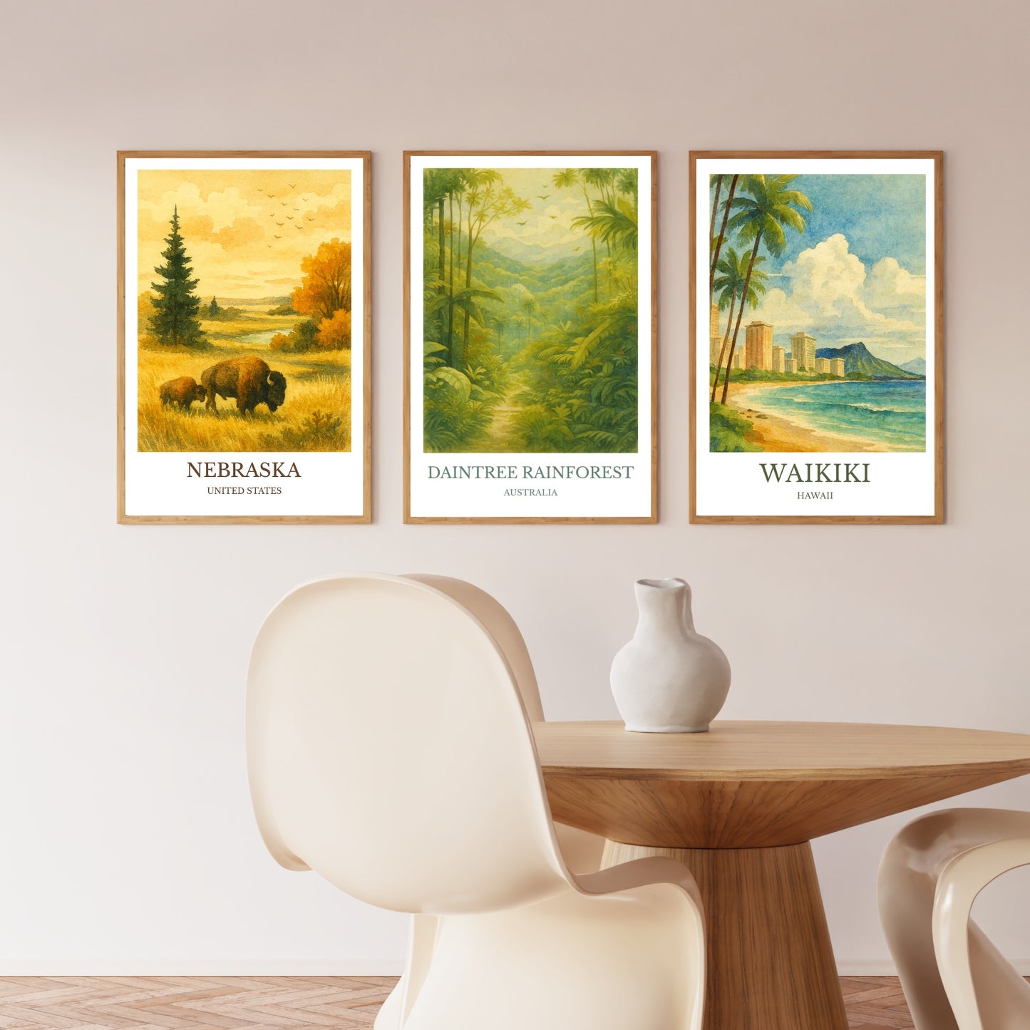 Daintree Rainforest, Watercolor design poster, Australia Print, Daintree Rainforest Wall Art