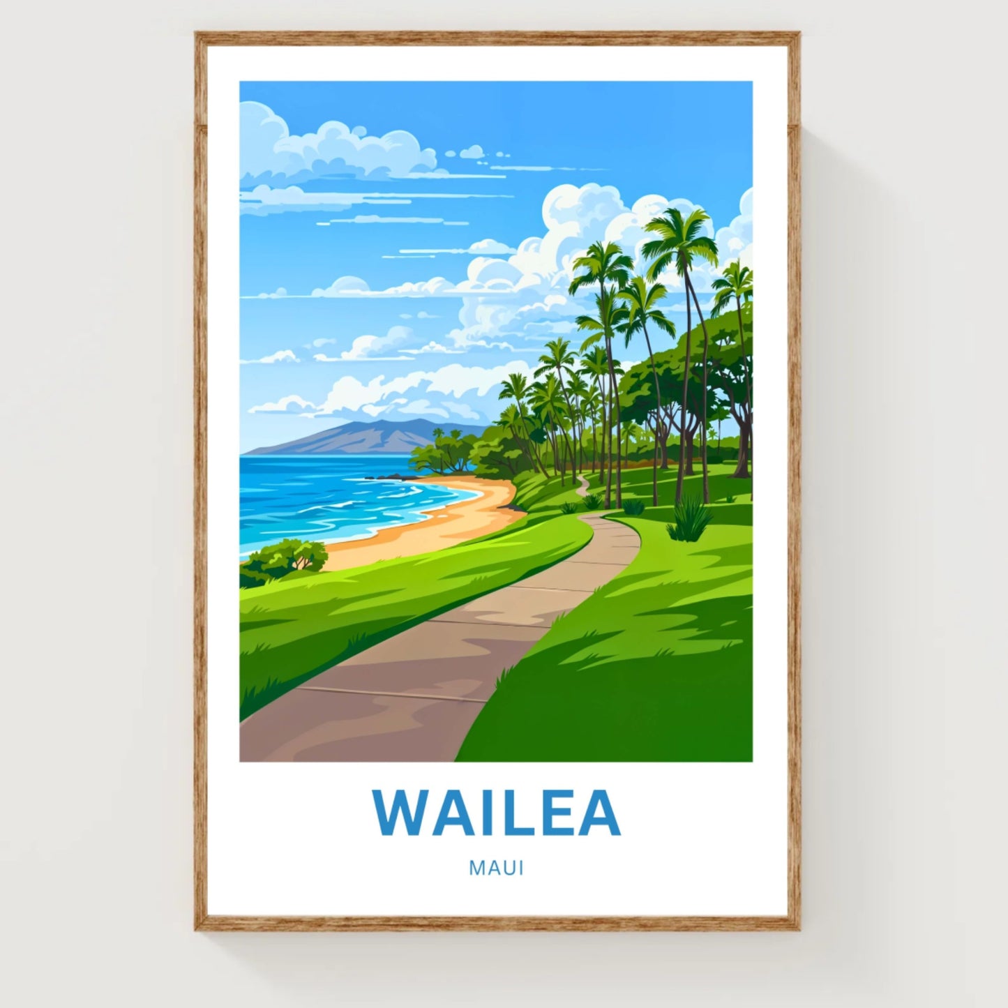 Wailea Travel Poster - Maui, Hawaii