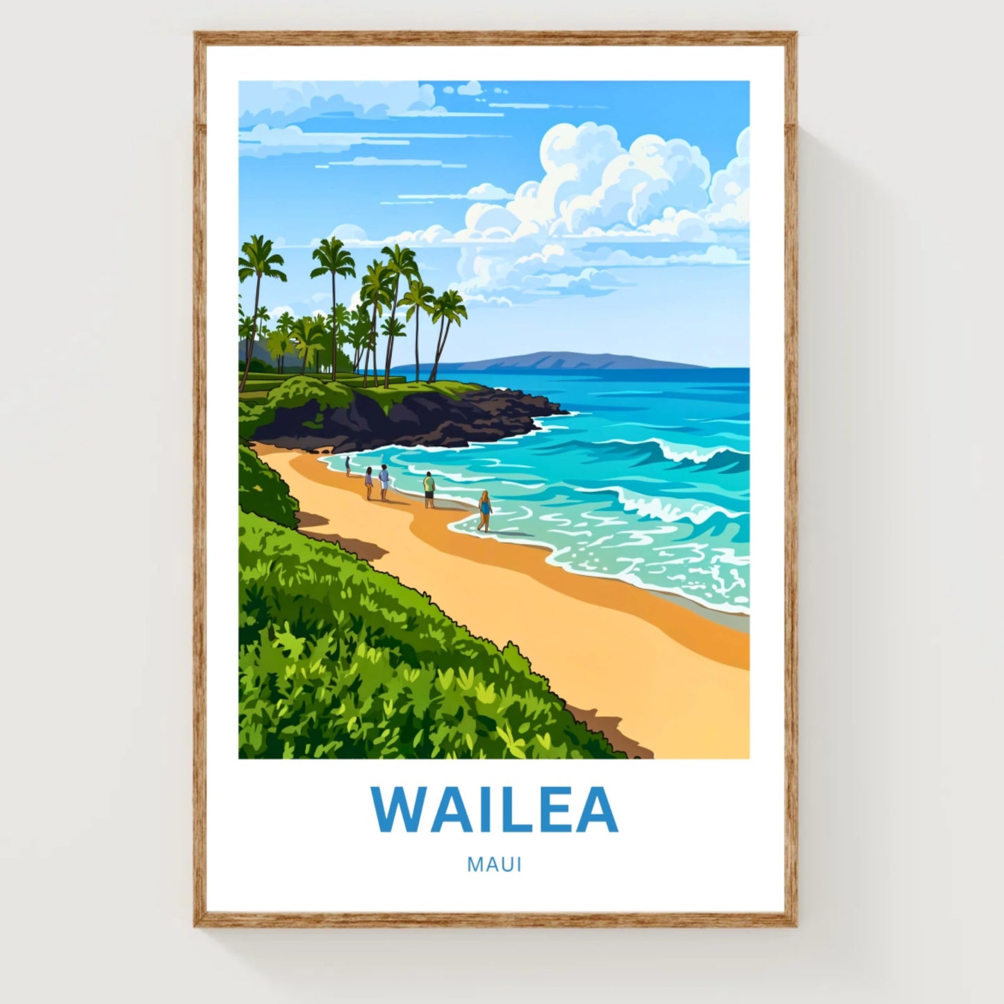 Wailea Travel Poster - South Shore, Hawaii