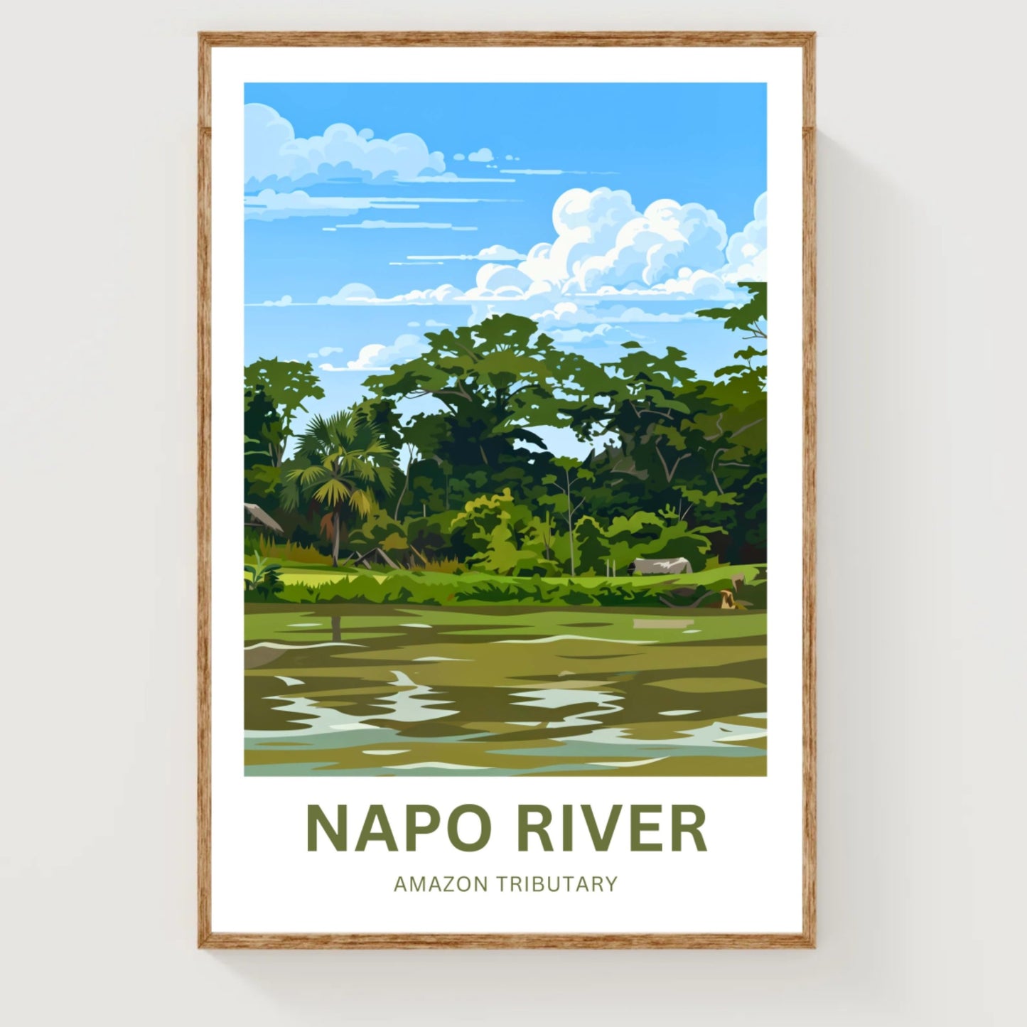 Napo River Travel Poster - Rainforest