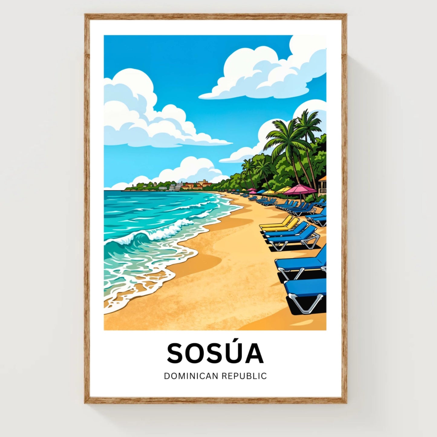 Sosúa Travel Poster - Island Beach Paradise