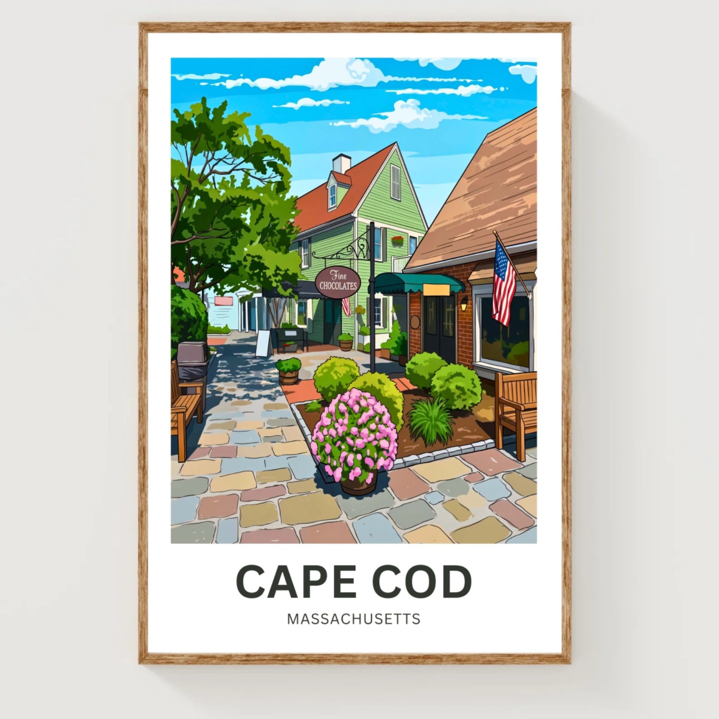 Cape Cod Travel Poster - Shops