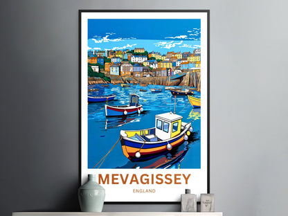 Mevagissey Travel Poster- Captivating Harbor