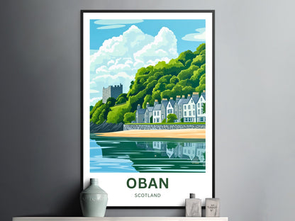 Oban Travel Poster - Scotland United Kingdom