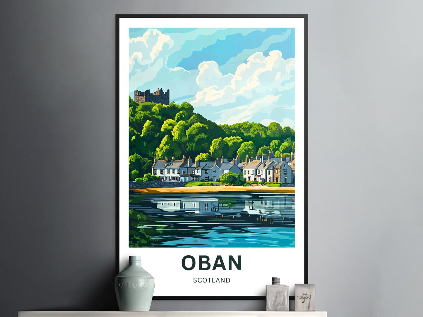 Oban Travel Poster – Castles & Coastlines