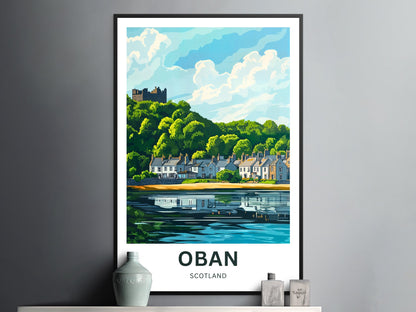 Oban Travel Poster – Castles & Coastlines