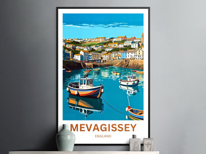 Mevagissey Travel Poster- Coastal Charm