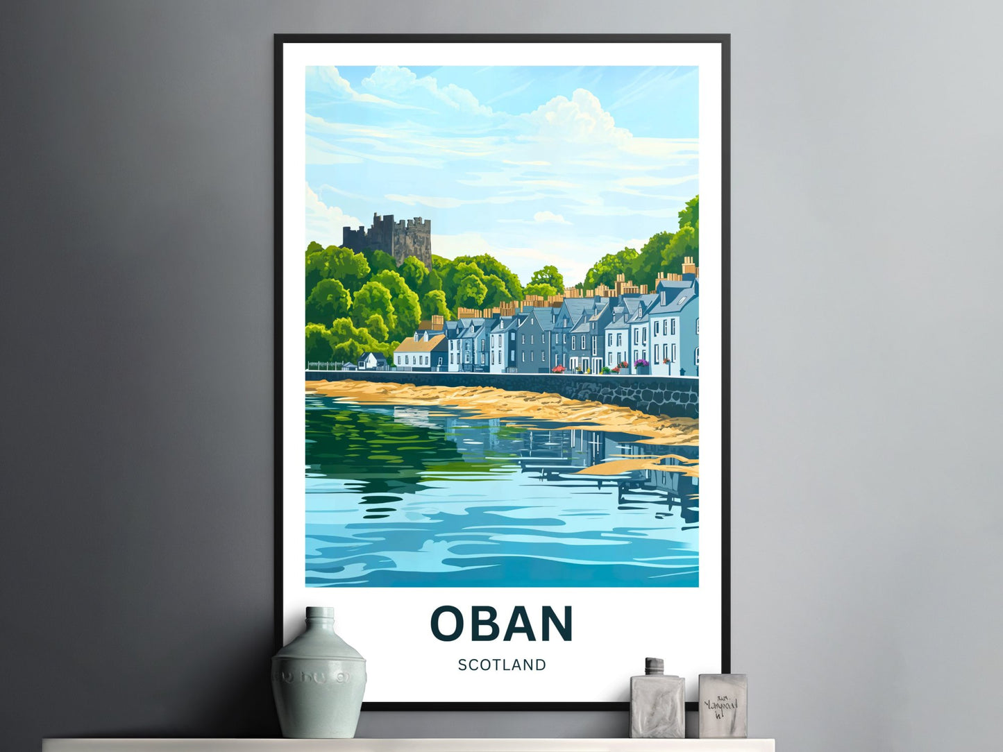 Oban Travel Poster - Castles & Coastlines