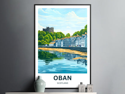 Oban Travel Poster - Castles & Coastlines