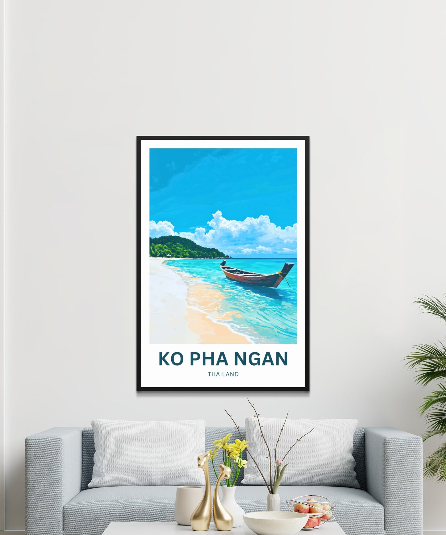 Ko Pha Ngan Travel Poster - Thailand Paradise