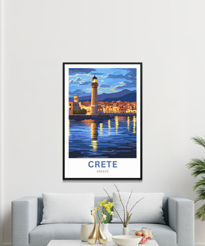 Crete Travel Poster