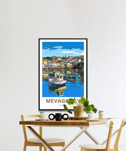 Mevagissey Travel Poster- Captivating Fishing Village England