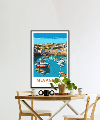 Mevagissey Travel Poster- Coastal Charm