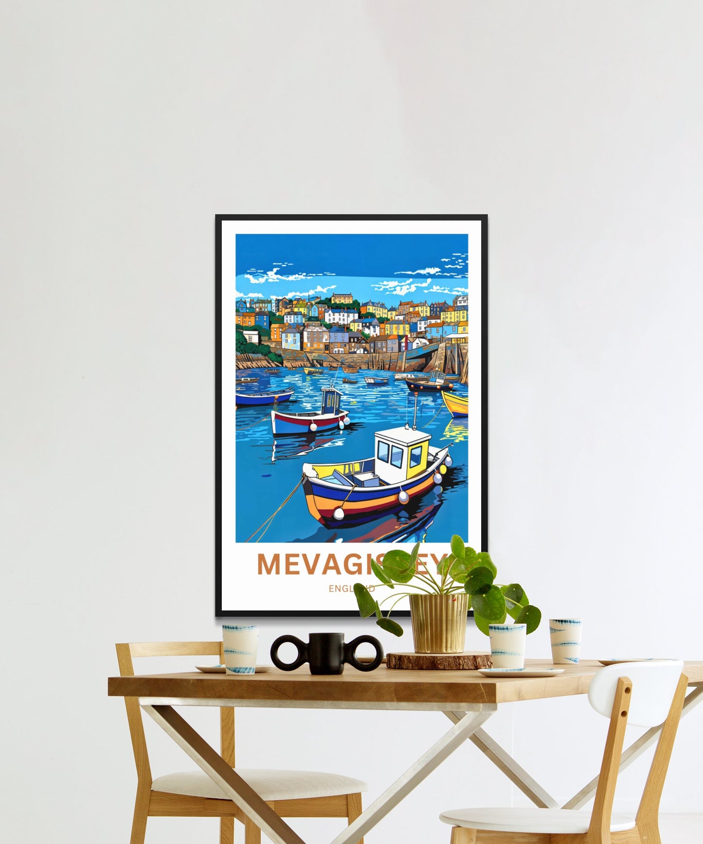 Mevagissey Travel Poster- Captivating Harbor
