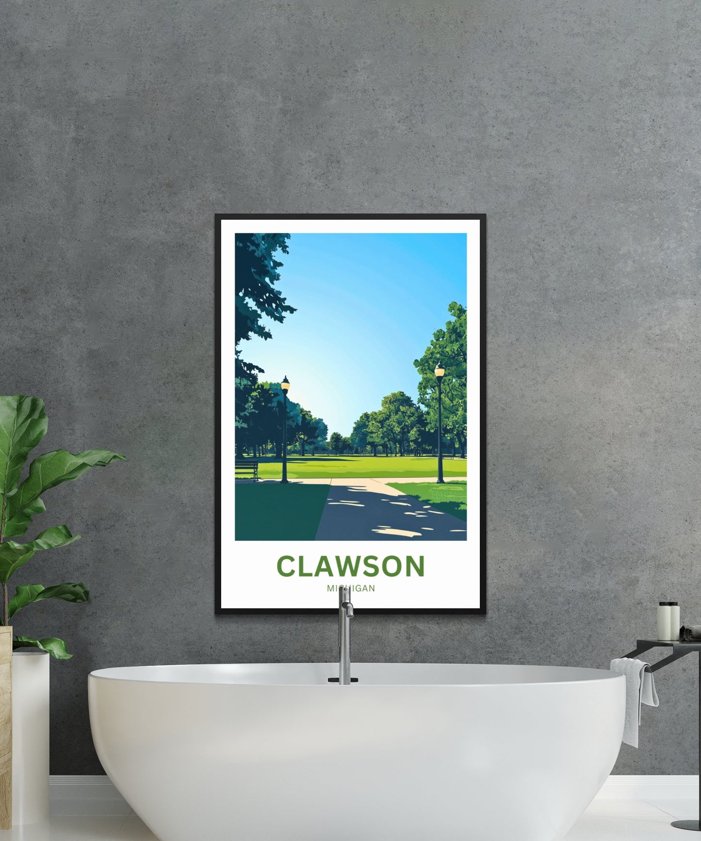 Clawson Park Travel Poster - Summer Vibes