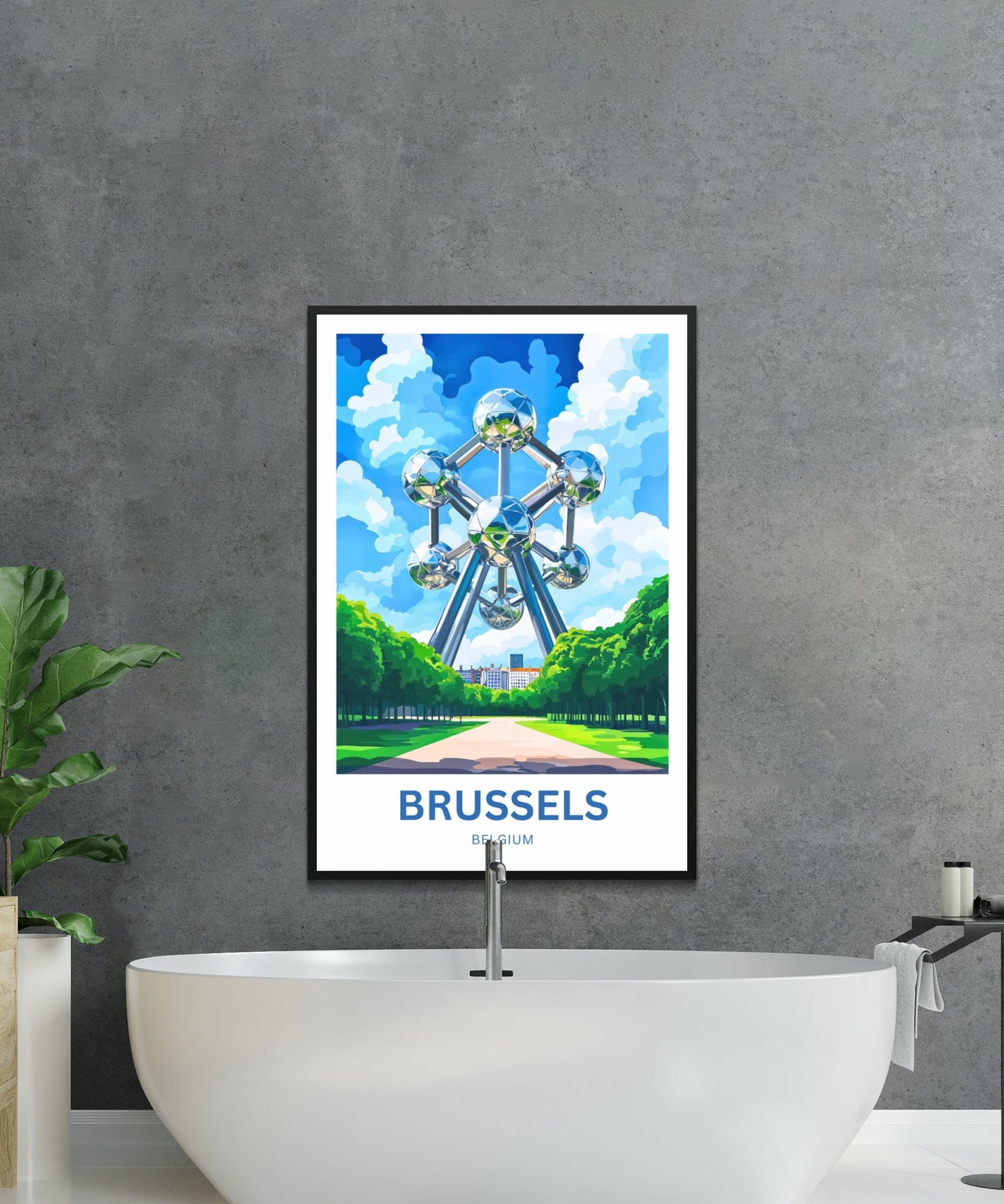 Brussels Travel Poster- Heart of Europe