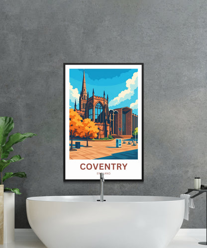 Coventry Travel Poster- England’s Medieval Jewel
