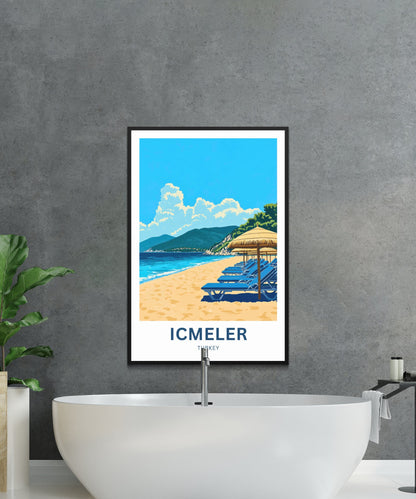 Içmeler Travel Poster- Captivating Canal Turkey