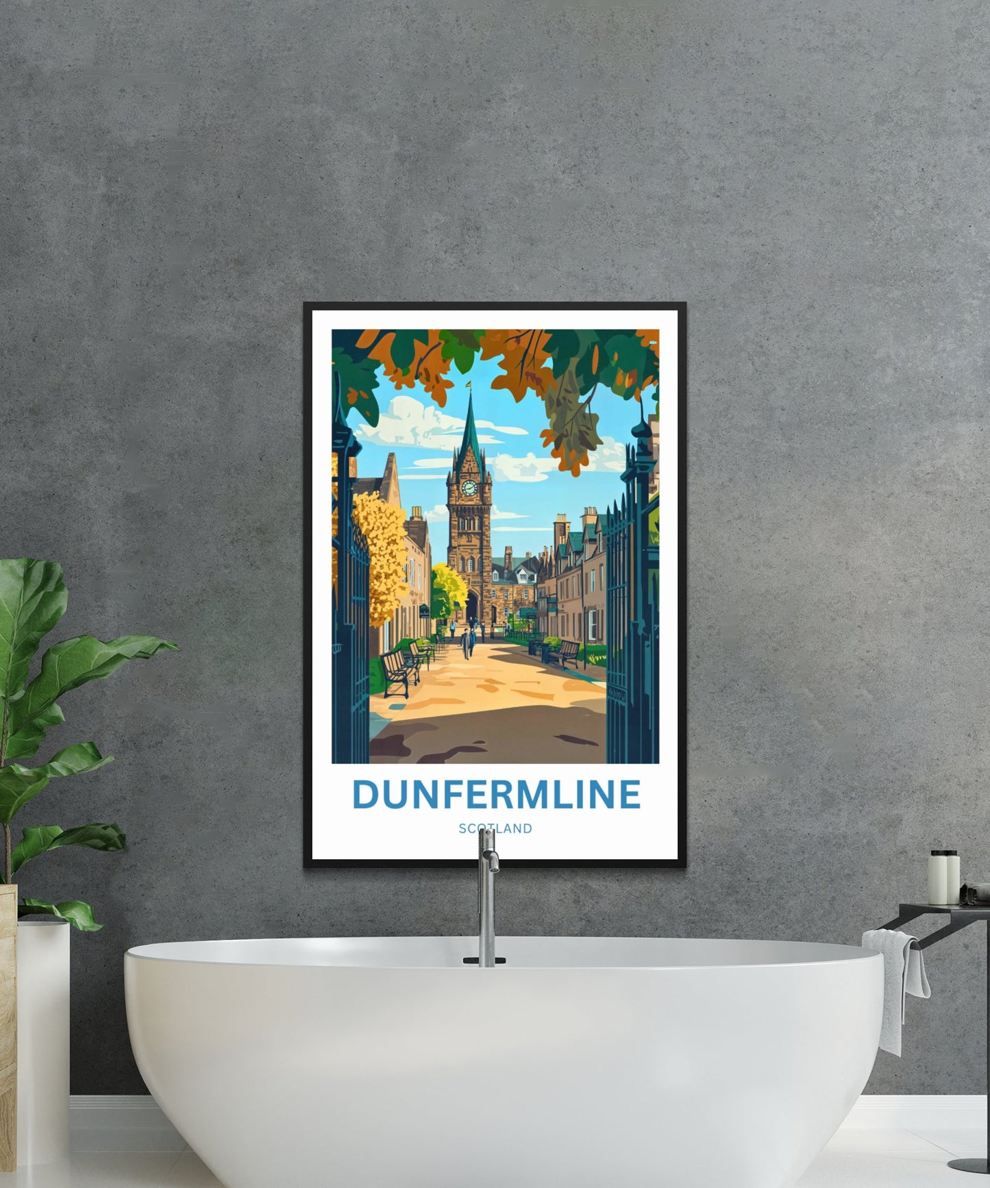 Dunfermline Travel Poster- Scotland’s Ancient Capital