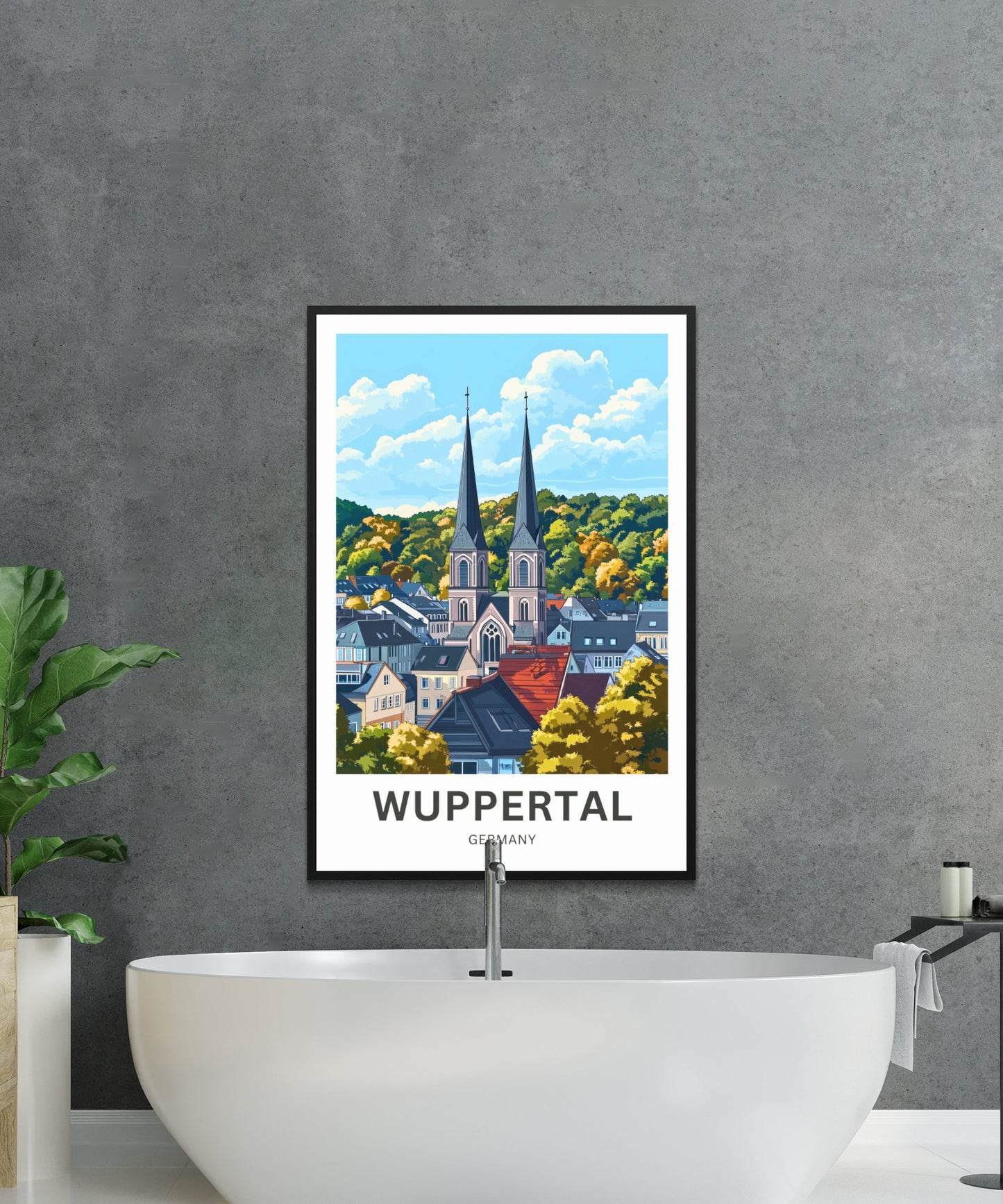 Wuppertal Travel Poster- Germany Urban Elegance
