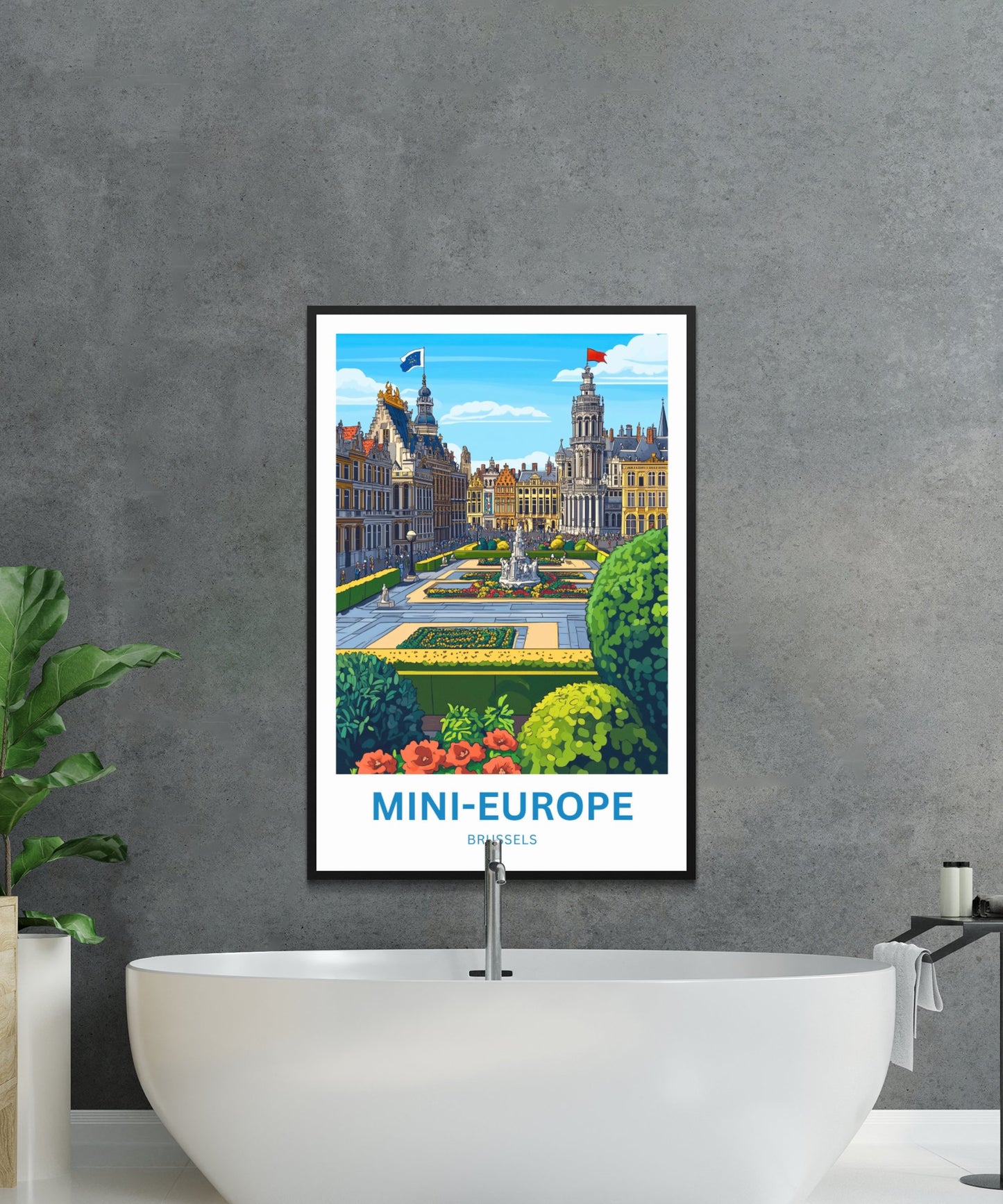 Mini-Europe Travel Poster- Where Landmarks Come to Life