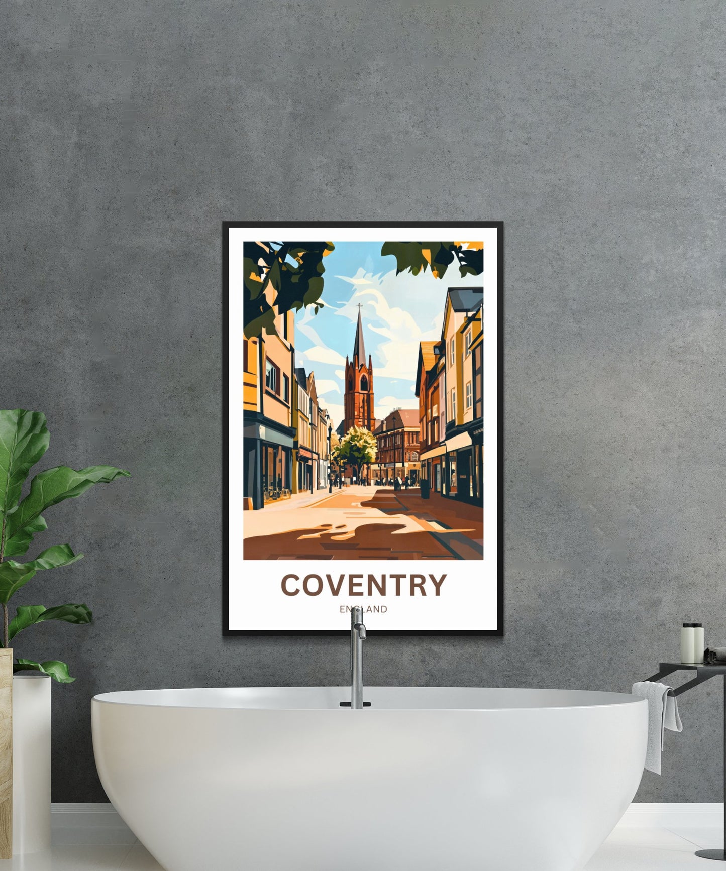 Coventry Travel Poster- Mesmerizing Street View