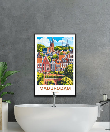 Madurodam Travel Poster- Netherlands—Miniature Style