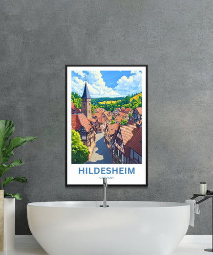 Hildesheim Travel Poster- Germany Heritage & Harmony