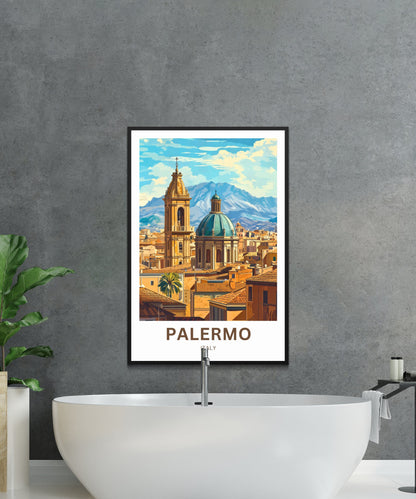 Palermo Travel Poster- Where Cultures Converge