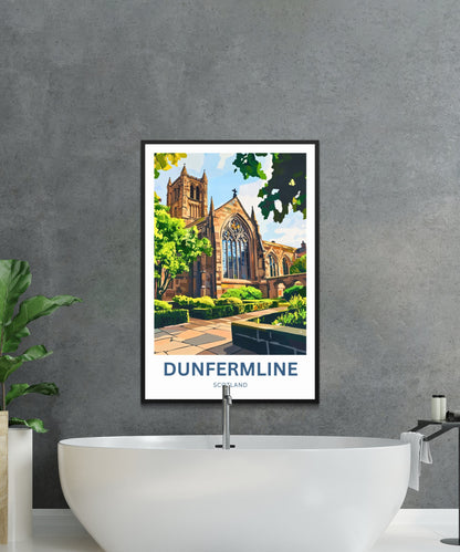 Dunfermline Travel Poster- Scotland