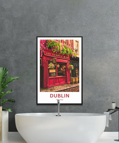 Dublin Travel Poster- Captivating Street