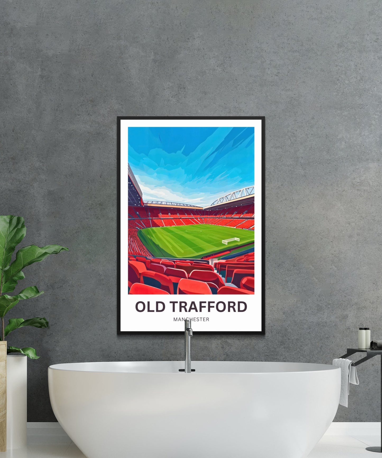 Old Trafford Travel Poster- England