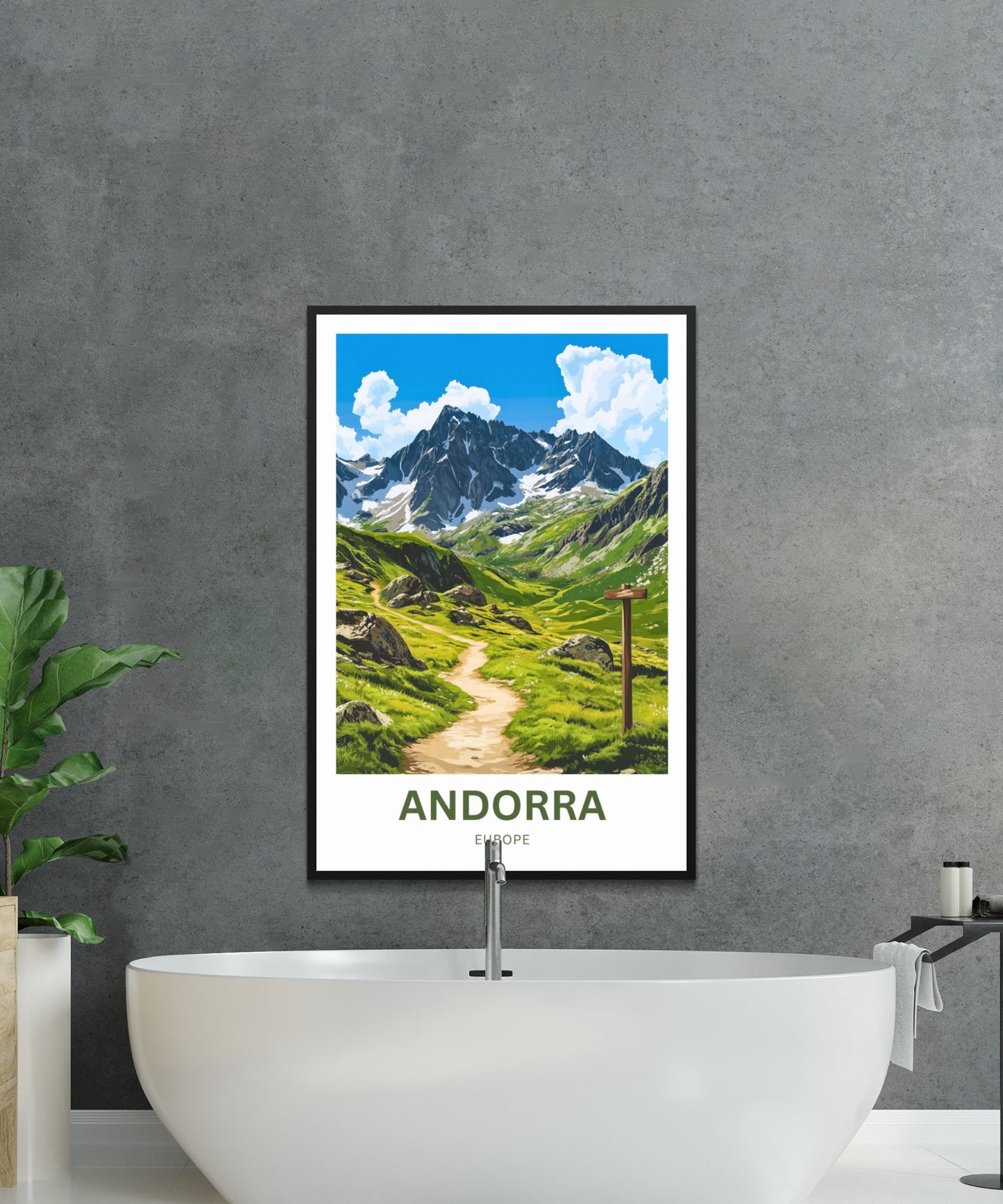 Andorra Travel Poster- Heart of the Pyrenees