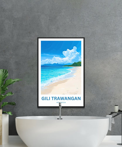 Gili Trawangan Travel Poster- Indonesia
