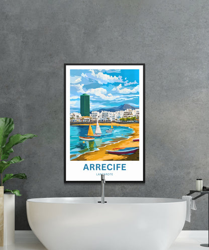 Arrecife Travel Poster- Lanzarote’s Urban Oasis