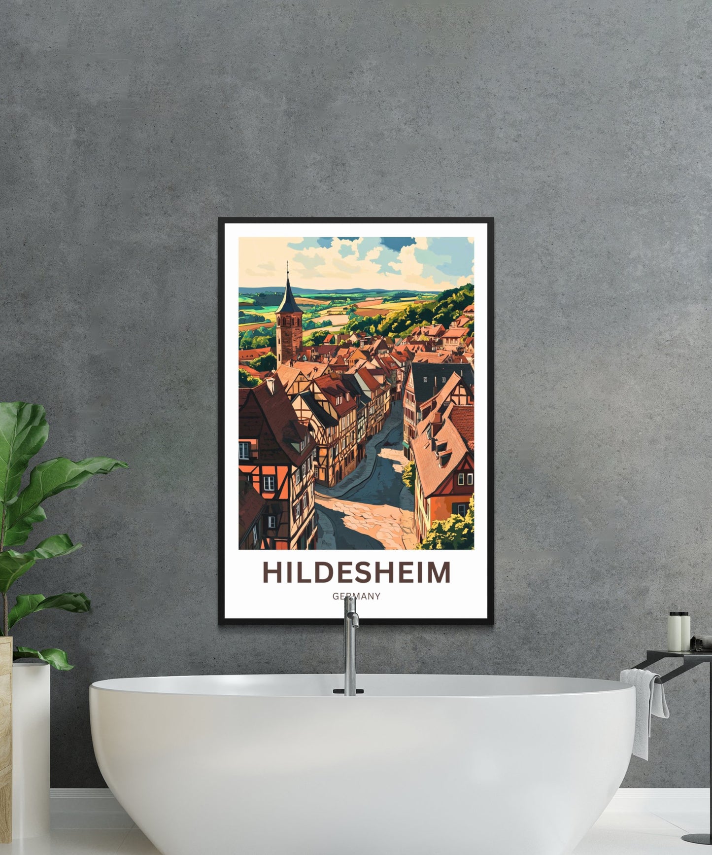 Hildesheim Travel Poster- Germany